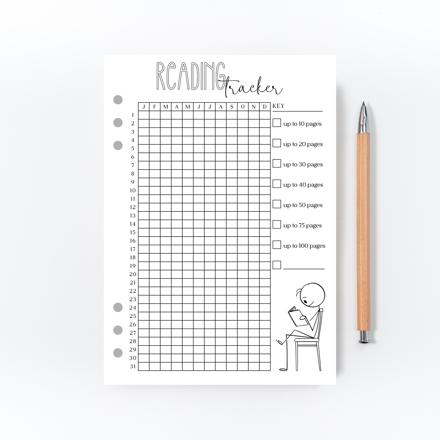 Reading Tracker for Bullet Journal
