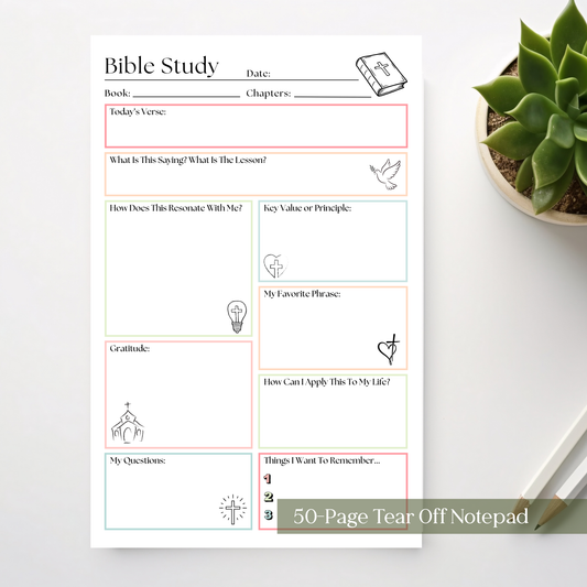 Bible Study Notepad