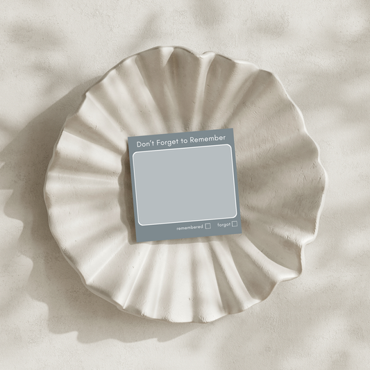 Don't Forget to Remember: 50 Sheet Post-It Note Notepad