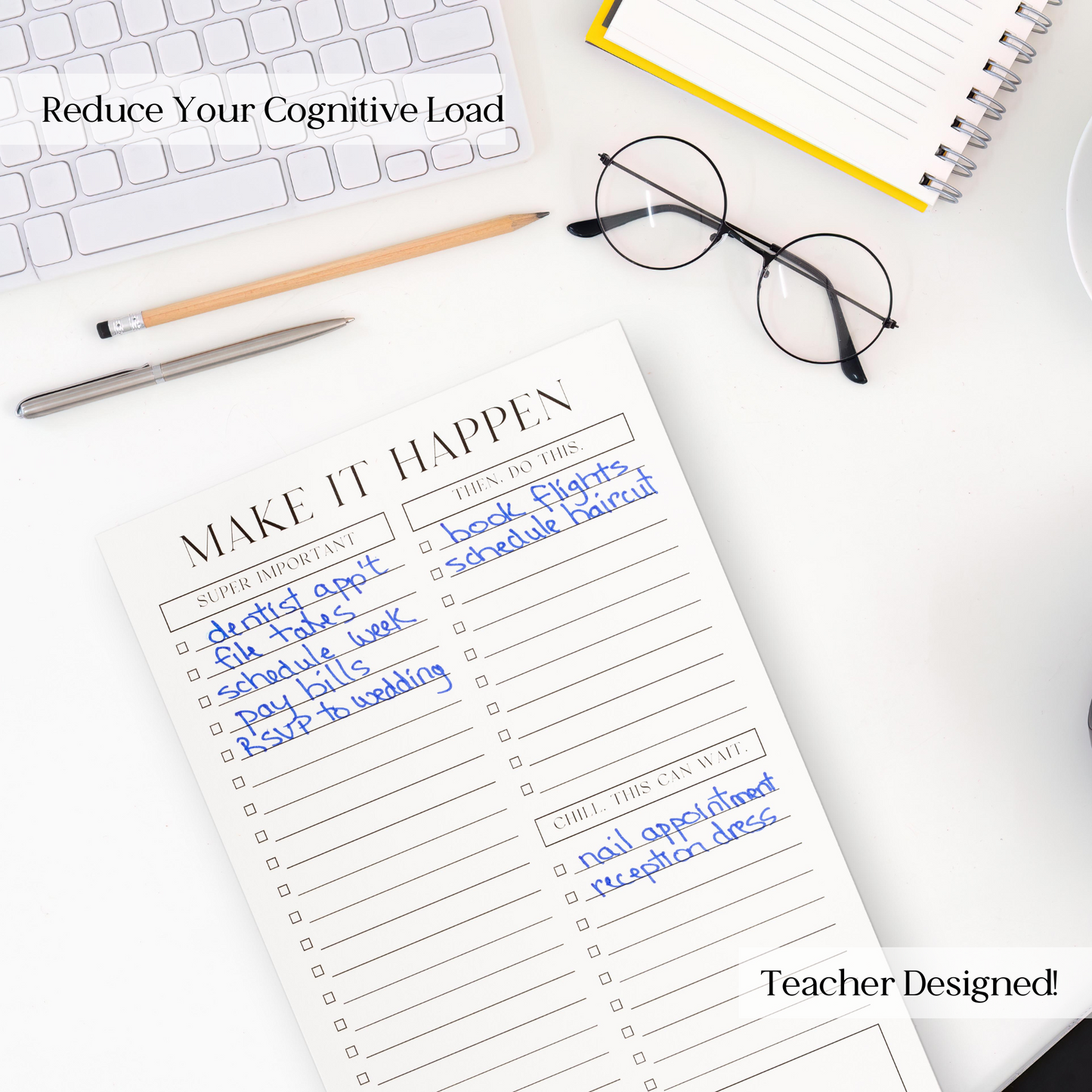 Make It Happen! Productivity Notepad