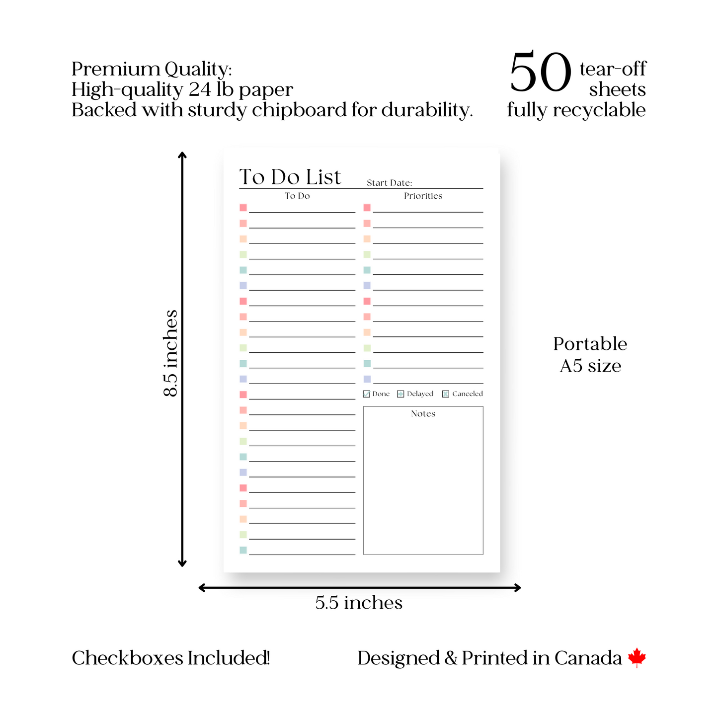 To Do List Notepad