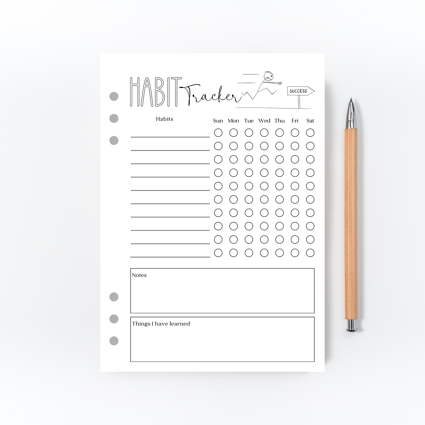Weekly Habit Tracker for Bullet Journal