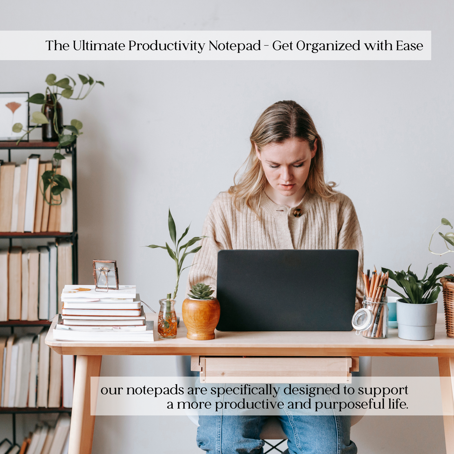 Large Brain Dump Planner Notepad in Rainbow