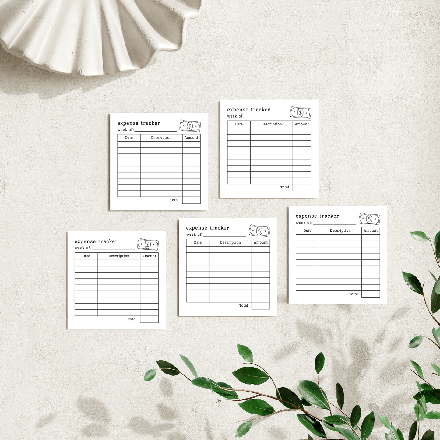 Expense Tracker: 50 Sheet Post-It Note Notepad