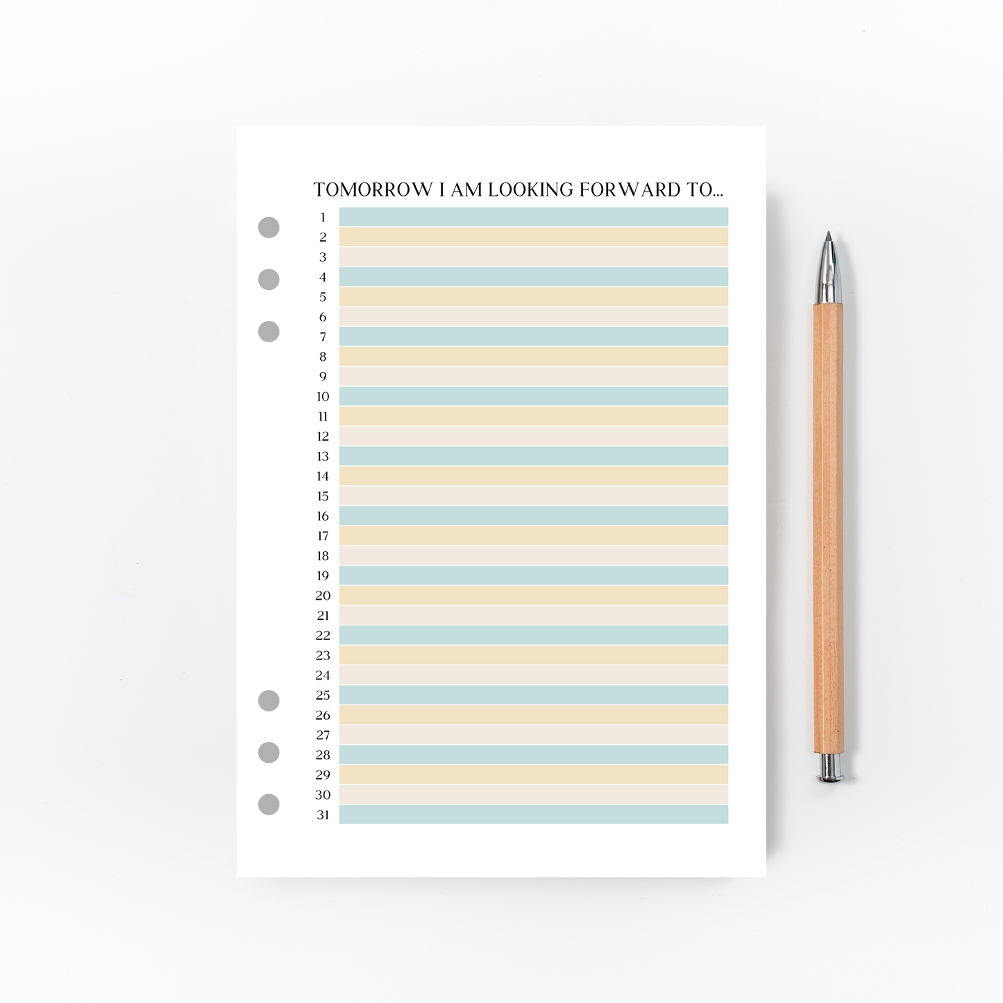 Tomorrow I am Looking Forward to Page for Bullet Journal