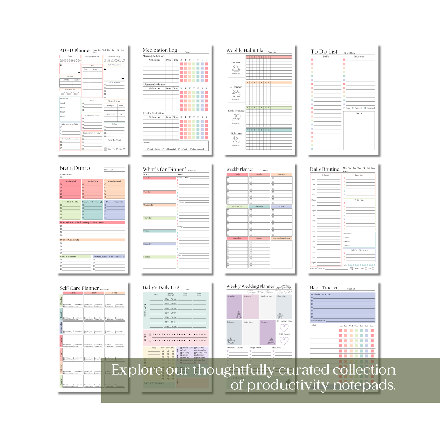 Make It Happen! Productivity Notepad