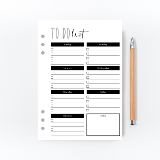 To Do List Page for Bullet Journal