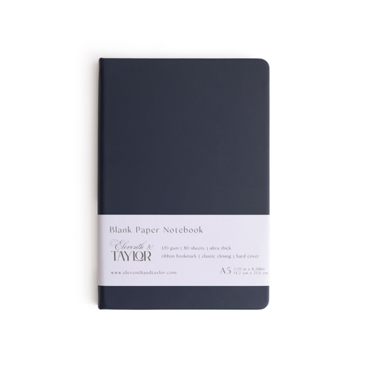 Hard Cover Blank Page Journal: 120gsm Paper