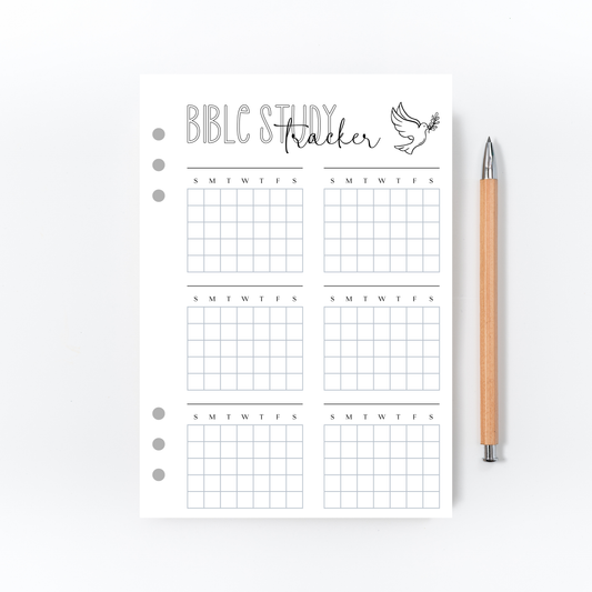 Bible Study Tracker Page for Bullet Journal