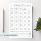 Self-Care BINGO Notepad
