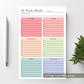 Weekly Planner Notepad