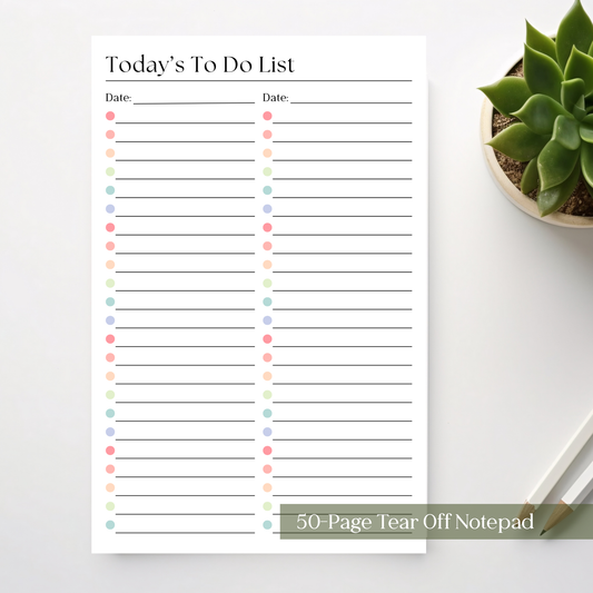 To Do List Notepad