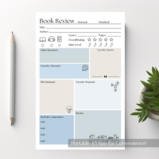 Book Review Notepad