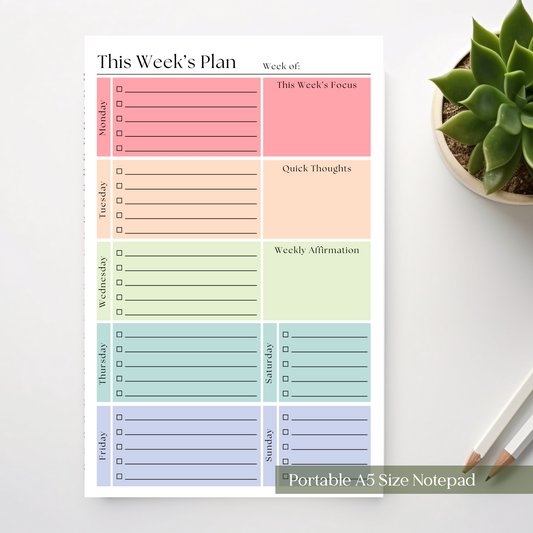 Weekly Planner Notepad