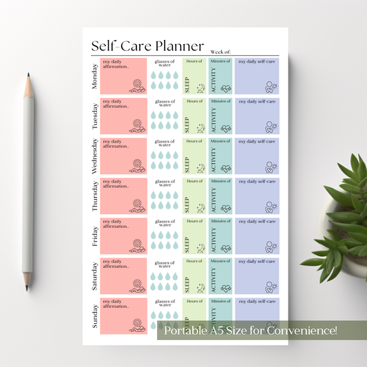 Self-Care Planner Notepad