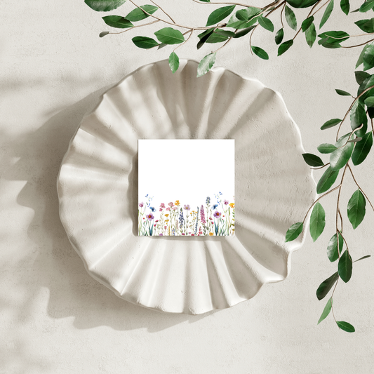 Watercolor Wildflowers: 50 Sheet Post-It Note Notepad