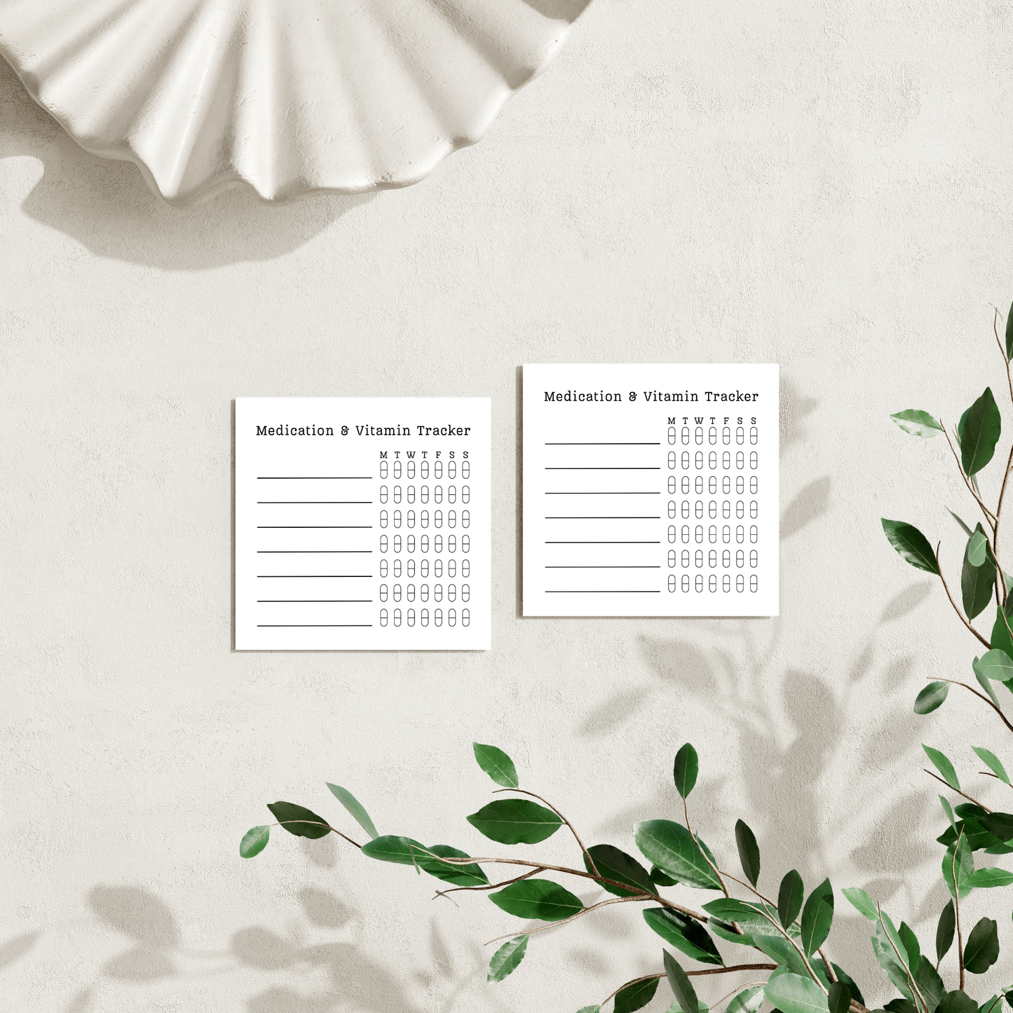 Medication and Vitamin Log: 50 Page Tear-Off Notepad