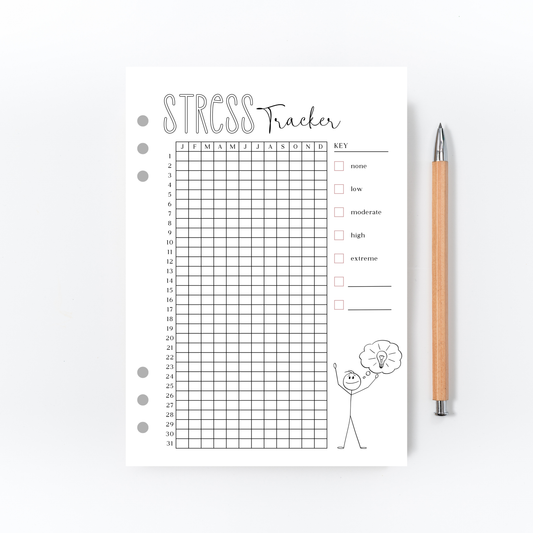 Stress Tracker for Bullet Journal