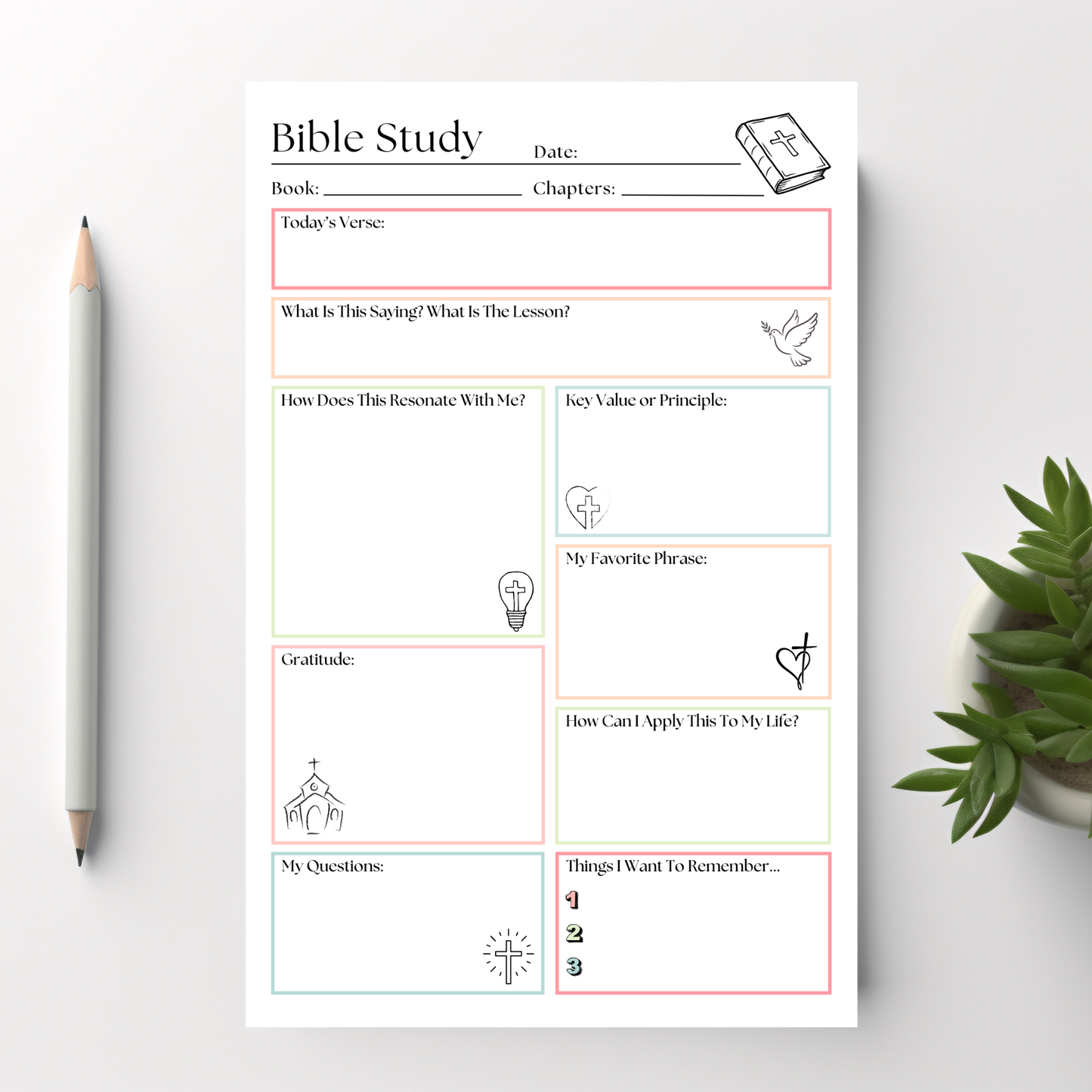 Bible Study Notepad