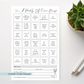Self-Care BINGO Notepad