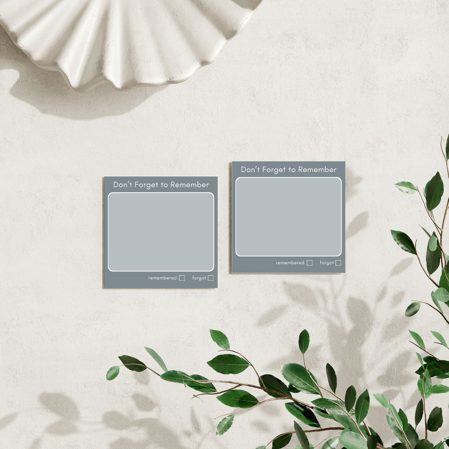 Don't Forget to Remember: 50 Sheet Post-It Note Notepad