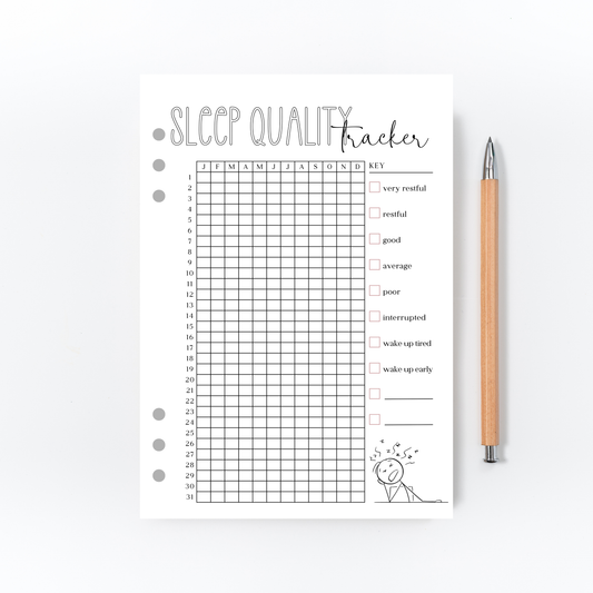 Sleep Quality Tracker for Bullet Journal