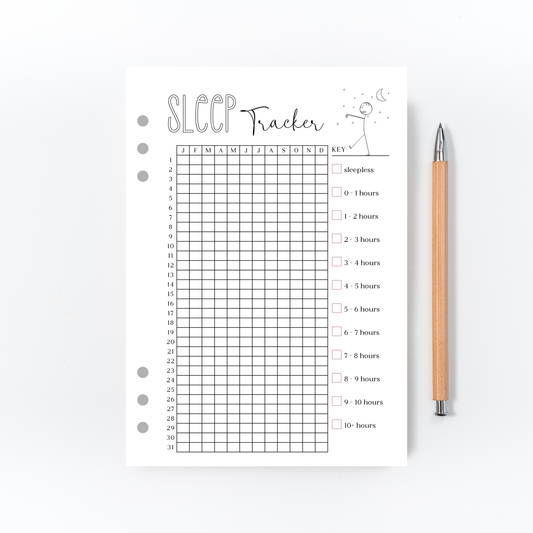 Sleep Tracker for Bullet Journal