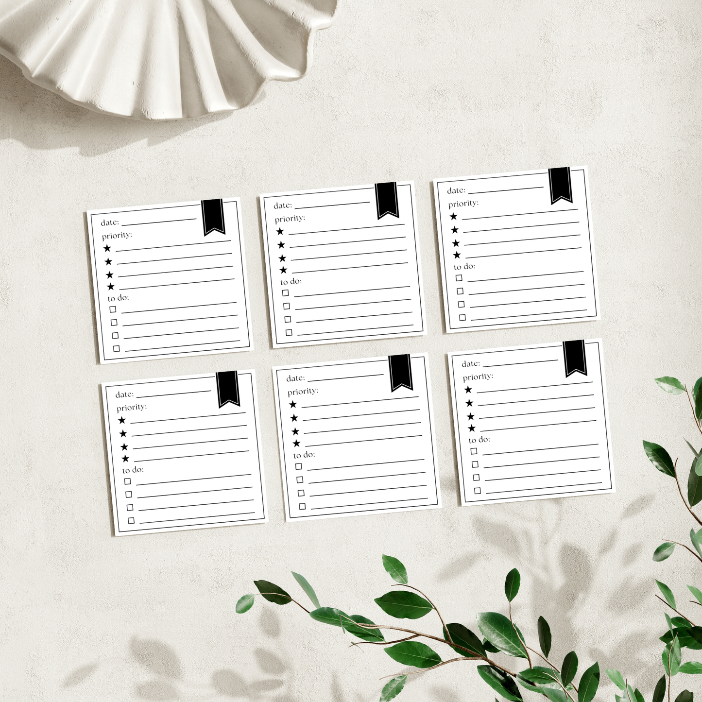 Daily Priority To Do List: 50 Sheet Post-It Note Notepad