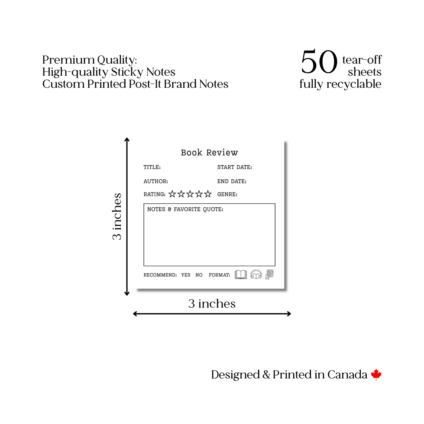Quick Book Review: 50 Sheet Post-It Note Notepad