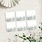 Watercolor Evergreen Silhouette: 50 Sheet Post-It Note Notepad