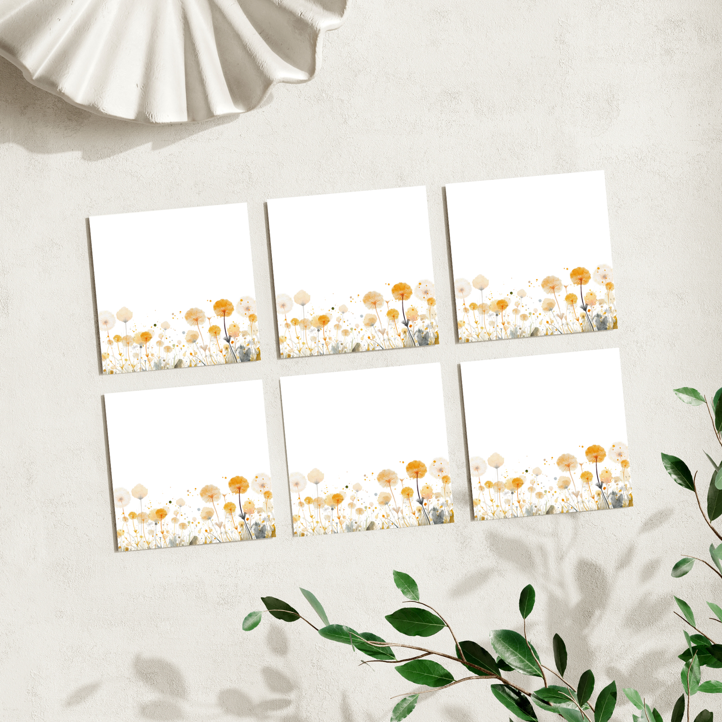 Watercolor Dandelions: 50 Sheet Post-It Note Notepad