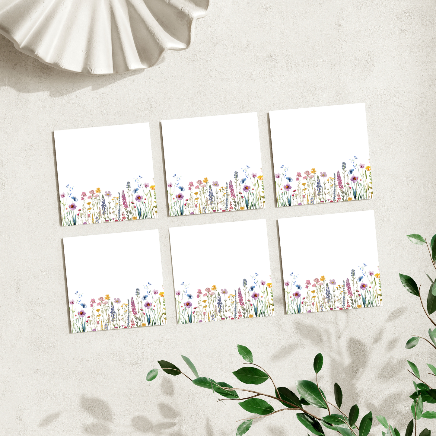 Watercolor Wildflowers: 50 Sheet Post-It Note Notepad