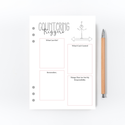 Countering Triggers Planner for Bullet Journal