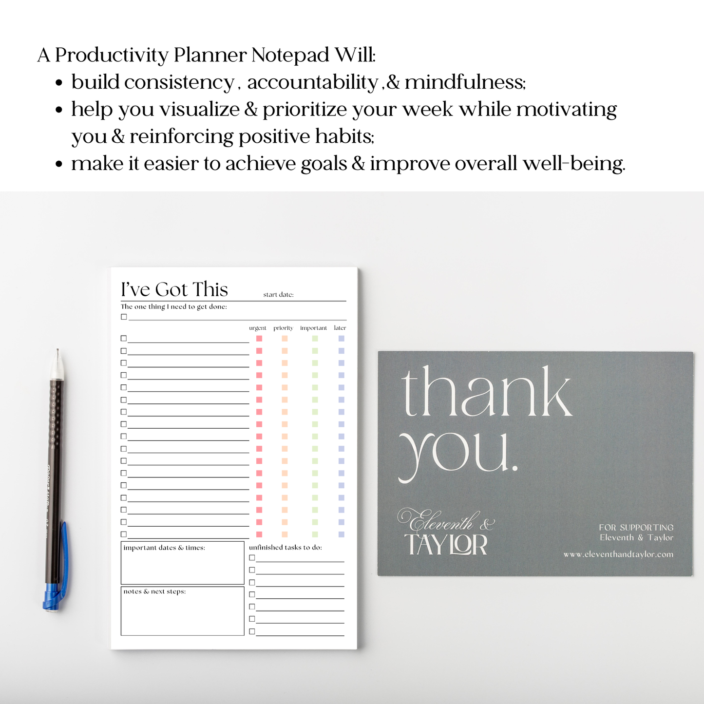 I've Got This! To Do List Notepad