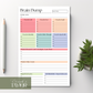 Brain Dump Planner Notepad in Rainbow