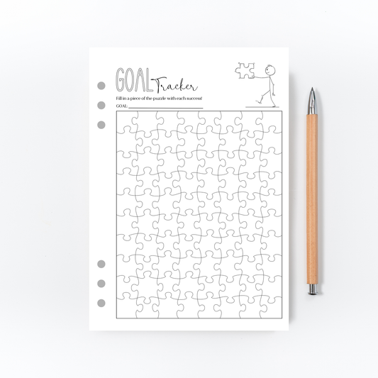 Puzzle Goal Tracker for Bullet Journal