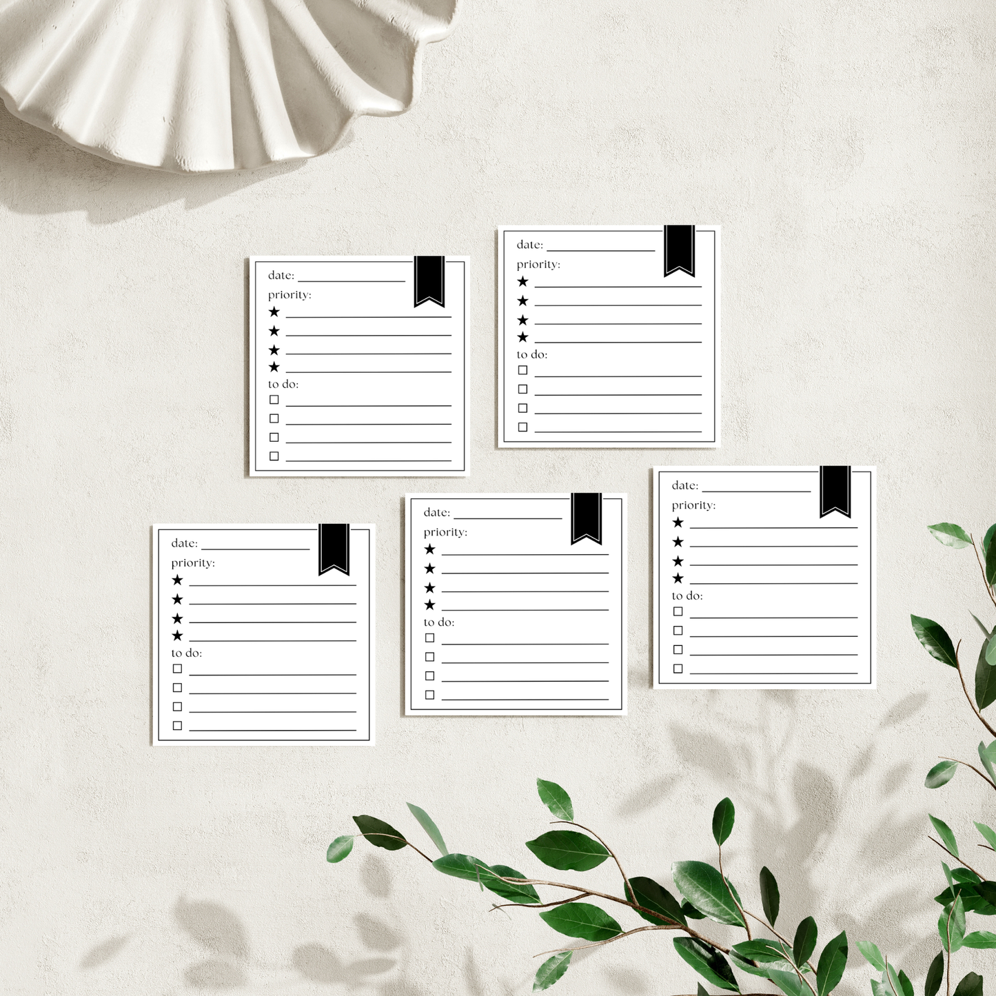 Daily Priority To Do List: 50 Sheet Post-It Note Notepad