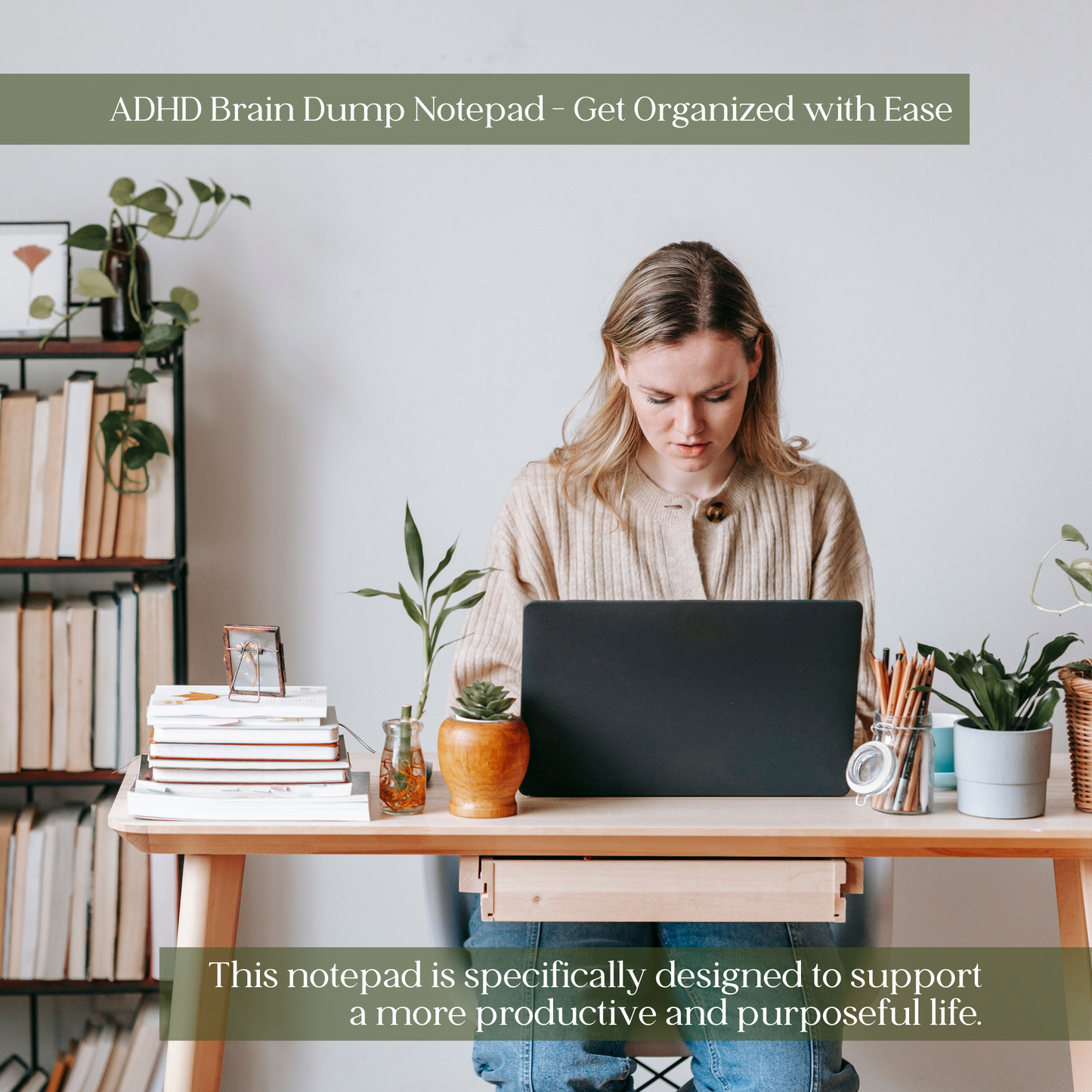 Brain Dump Planner Notepad in Rainbow