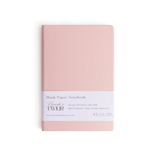Hard Cover Blank Page Journal: 120gsm Paper