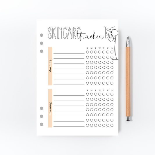 Skincare Tracker Page for Bullet Journal