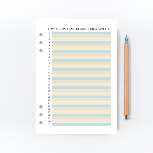 Tomorrow I am Looking Forward to Page for Bullet Journal