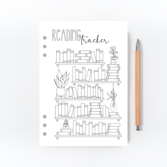 Reading Tracker Page for Bullet Journal