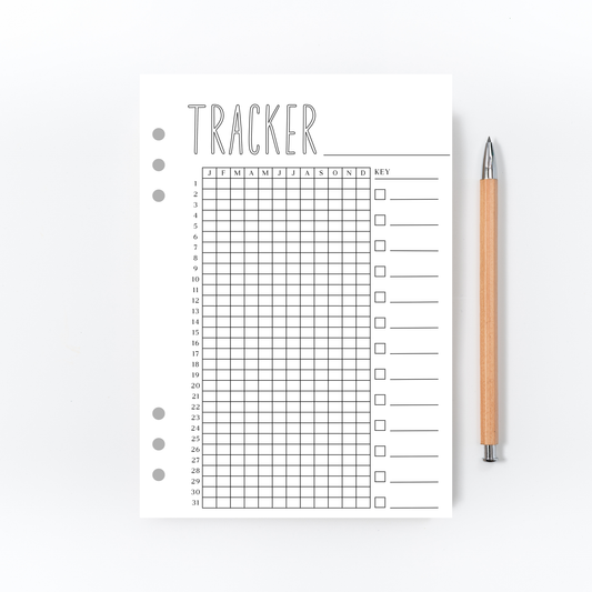 Blank Tracker Page for Bullet Journal