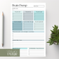 Brain Dump Planner Notepad in Blue