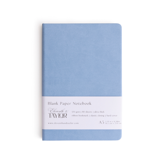 Hard Cover Blank Page Journal: 120gsm Paper