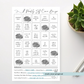 Self-Care BINGO Notepad