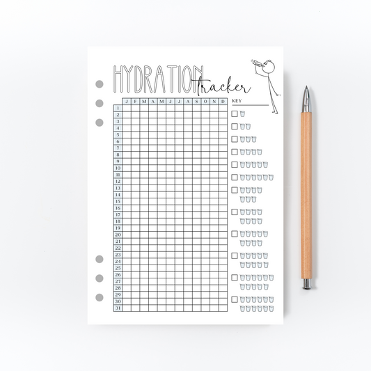 Hydration Tracker for Bullet Journal