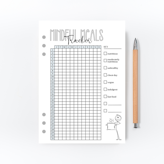Mindful Eating Tracker for Bullet Journal