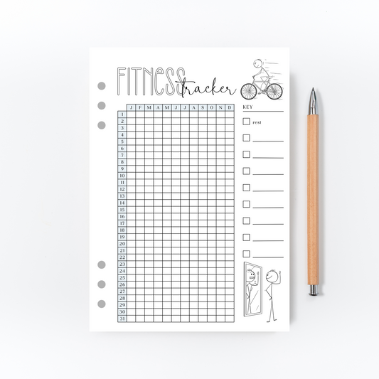 Fitness Tracker for Bullet Journal